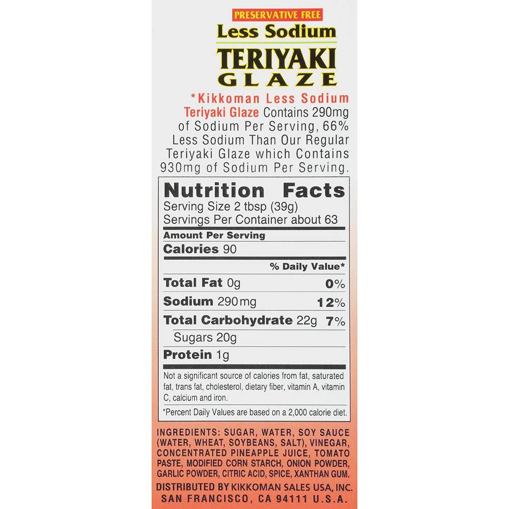 image:imageKikkoman 5 LB 6 OZ PreservativeFree Less Sodium Teriyaki GlazeLow Sodium Preservative Free