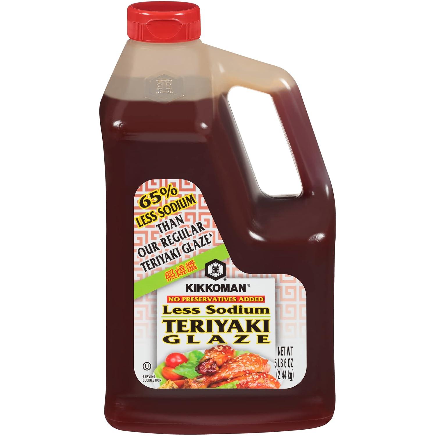 image:imageKikkoman 5 LB 6 OZ PreservativeFree Less Sodium Teriyaki GlazeLow Sodium Preservative Free