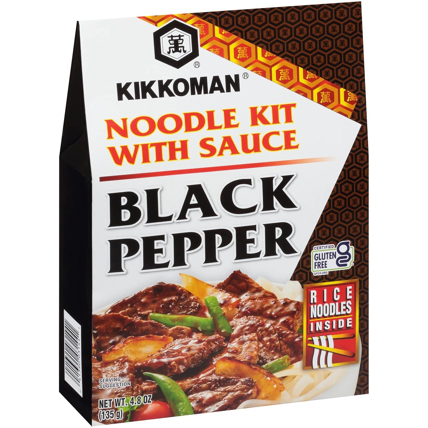 image:imageKikkoman GlutenFree Teriyaki Sesame Noodle Kit With Sauce 48 Oz Pack Of 6Black Pepper