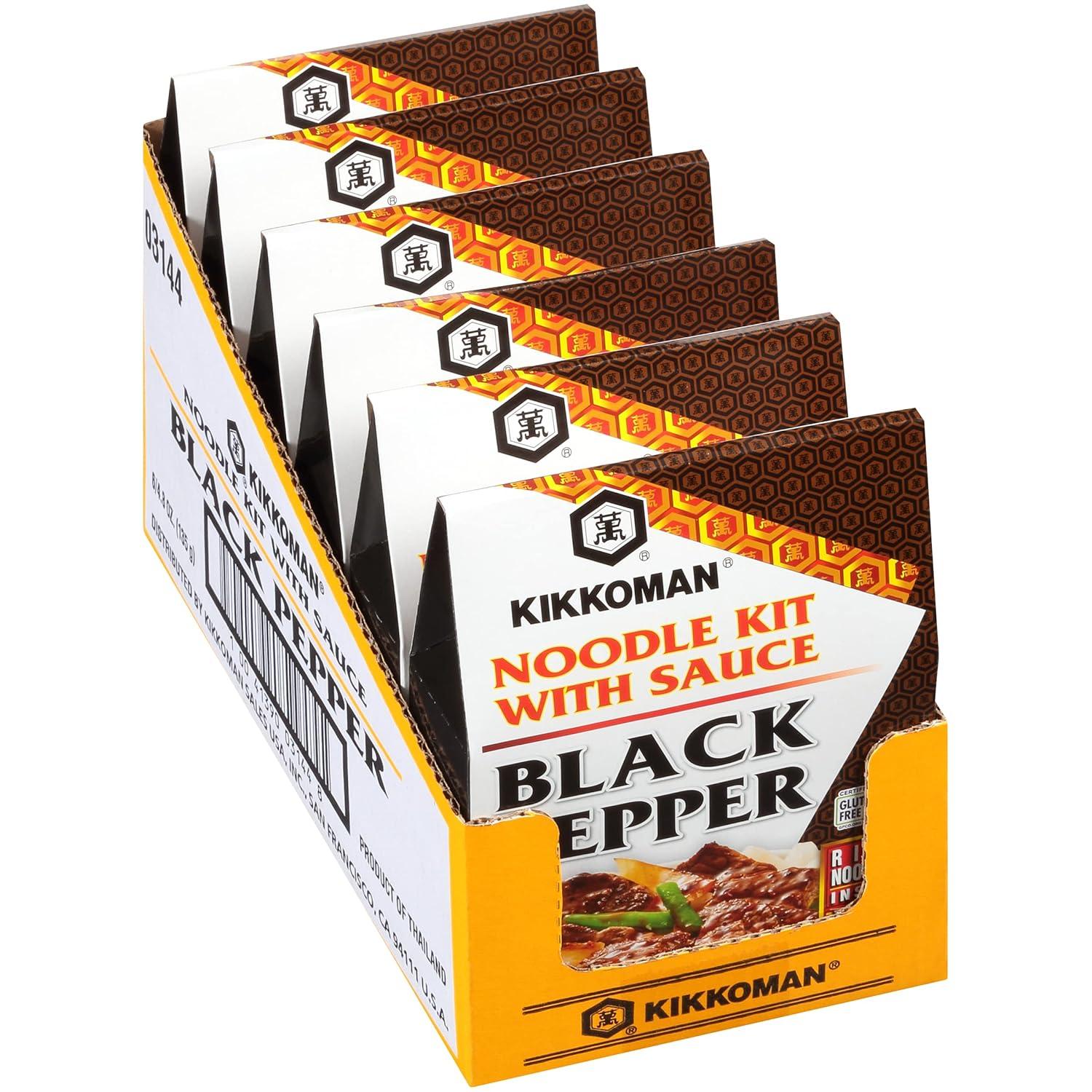 image:imageKikkoman GlutenFree Teriyaki Sesame Noodle Kit With Sauce 48 Oz Pack Of 6Black Pepper