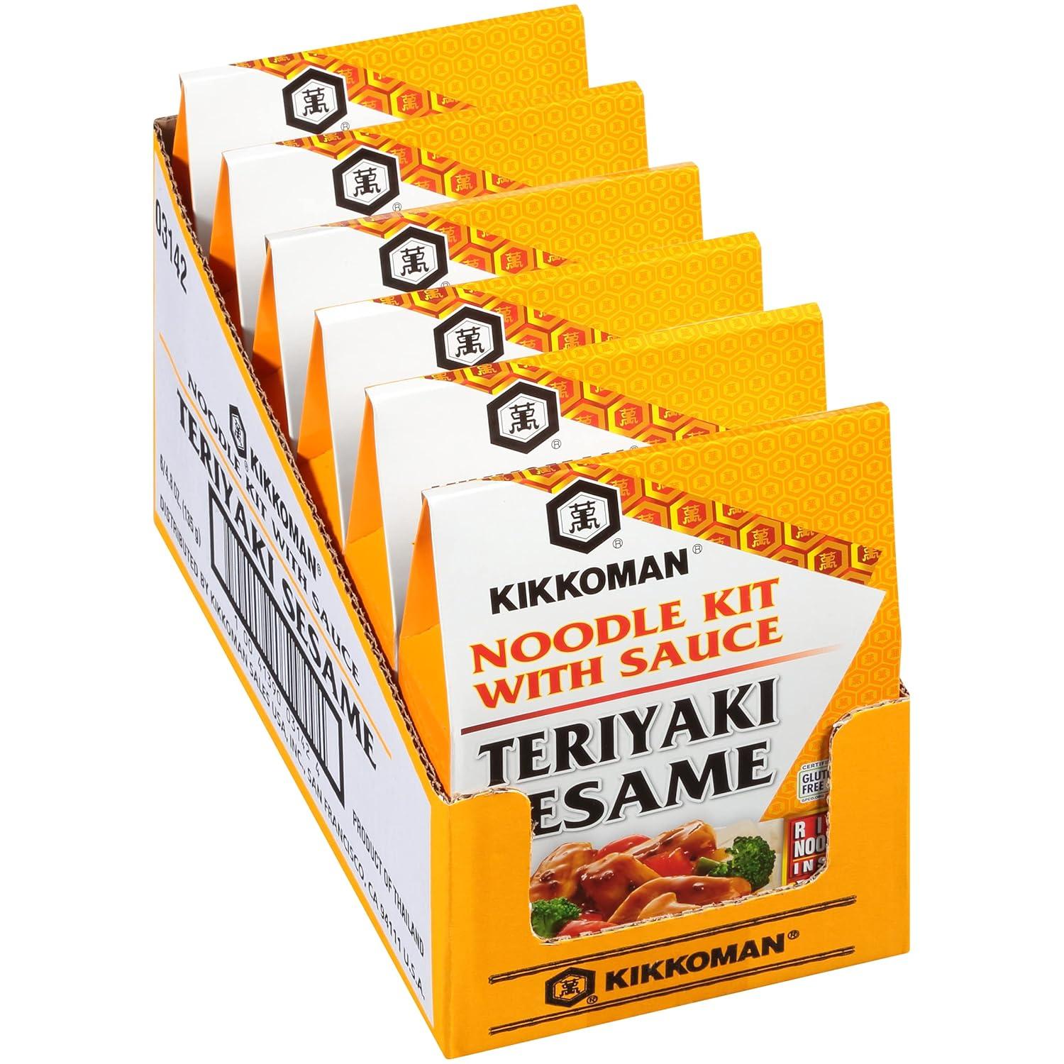 image:imageKikkoman GlutenFree Teriyaki Sesame Noodle Kit With Sauce 48 Oz Pack Of 6Teriyaki Seasame