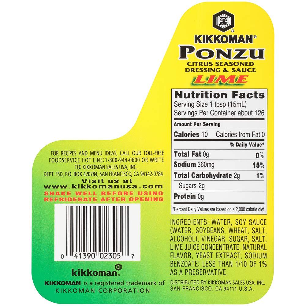 image:imageKikkoman Ponzu Lime Plastic FS Bottle 64 Fl Oz64 Fl Oz Pack of 3