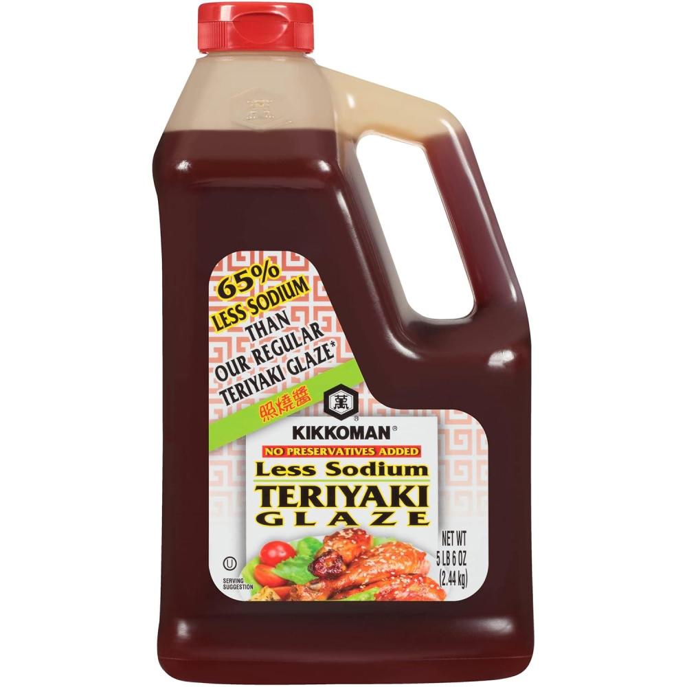 image:imageKikkoman 5 LB 6 OZ PreservativeFree Less Sodium Teriyaki GlazeLow Sodium Preservative Free