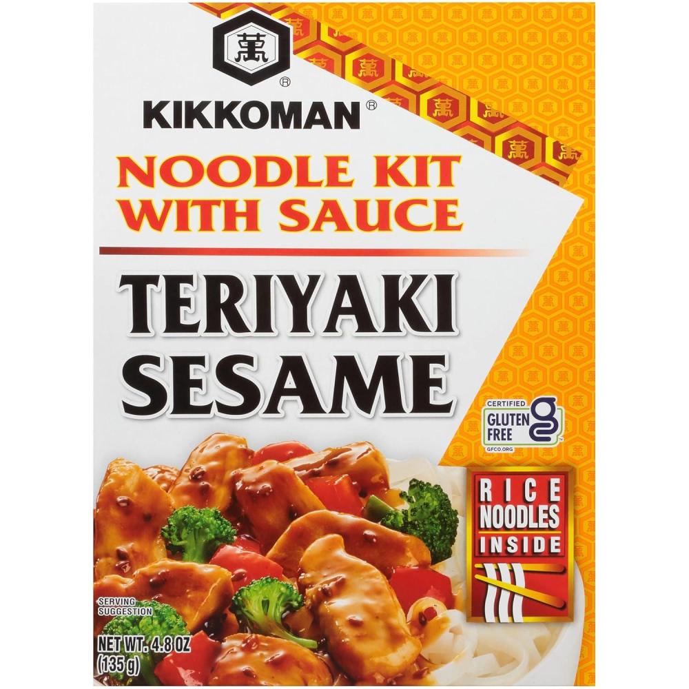 image:imageKikkoman GlutenFree Teriyaki Sesame Noodle Kit With Sauce 48 Oz Pack Of 6Teriyaki Seasame