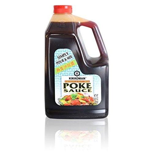 image:imageKikkoman PreservativeFree Poke Sauce Simply Pour or Mix Low Sodium amp No Fat Kosher Certified AllPurpose Seasoning Dishes 5 lb 4 oz Pack of 1poke sauce