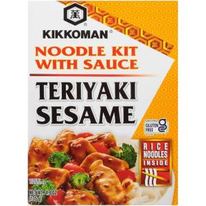 Kikkoman Gluten-Free Teriyaki Sesame Noodle Kit With Sauce, 4.8 Oz (Pack Of 6)(Teriyaki Seasame)