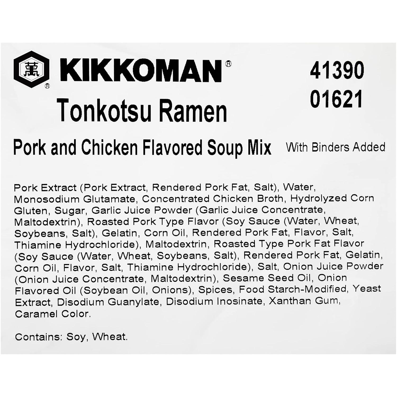 image:imageKikkoman Miso Ramen Soup Mix for Foodservice Use Miso Flavored Soup Mix Tokyo Style Ramen Fresh and Cooked Vegetables Roasted and Boiled Protein Assorted 352 OzTonkotsu Ramen