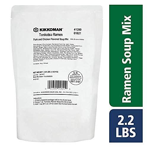 image:imageKikkoman Miso Ramen Soup Mix for Foodservice Use Miso Flavored Soup Mix Tokyo Style Ramen Fresh and Cooked Vegetables Roasted and Boiled Protein Assorted 352 OzTonkotsu Ramen