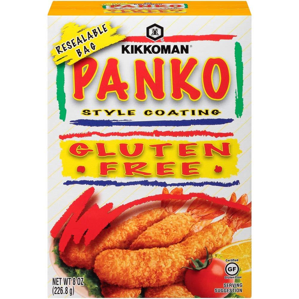 image:imageKikkoman Panko Style Coating Natural Flavor Delicate and Crisp Texture GlutenFree Breadcrumbs Ideal for Baked Dishes Meat Chicken Seafood Veggies 8 Oz Pack of 18 Ounce Pack of 4