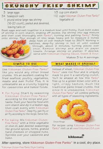 image:imageKikkoman Panko Style Coating Natural Flavor Delicate and Crisp Texture GlutenFree Breadcrumbs Ideal for Baked Dishes Meat Chicken Seafood Veggies 8 Oz Pack of 18 Ounce Pack of 2