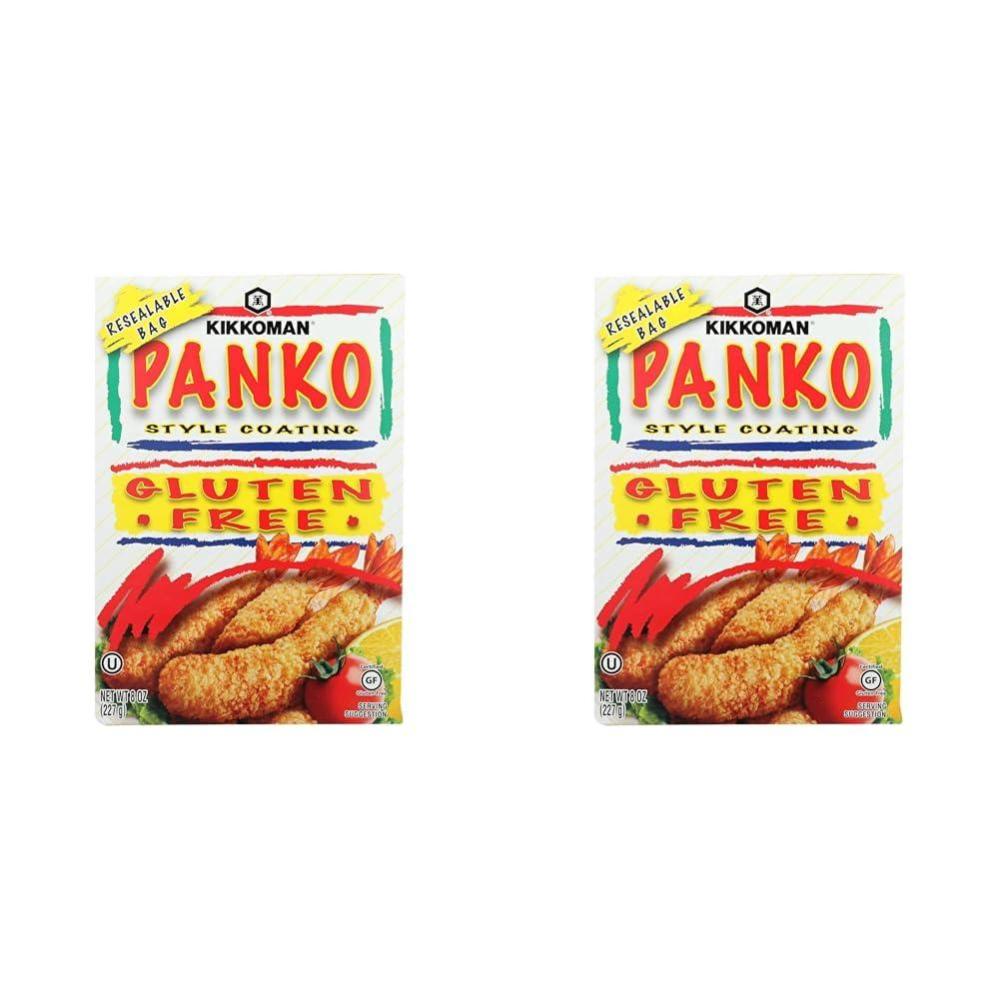 image:imageKikkoman Panko Style Coating Natural Flavor Delicate and Crisp Texture GlutenFree Breadcrumbs Ideal for Baked Dishes Meat Chicken Seafood Veggies 8 Oz Pack of 18 Ounce Pack of 2