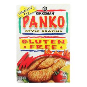 Kikkoman Panko Style Coating – Natural Flavor, Delicate and Crisp Texture, Gluten-Free Breadcrumbs, Ideal for Baked Dishes, Meat, Chicken, Seafood, Veggies – 8 Oz, Pack of 1(8 Ounce (Pack of 1))
