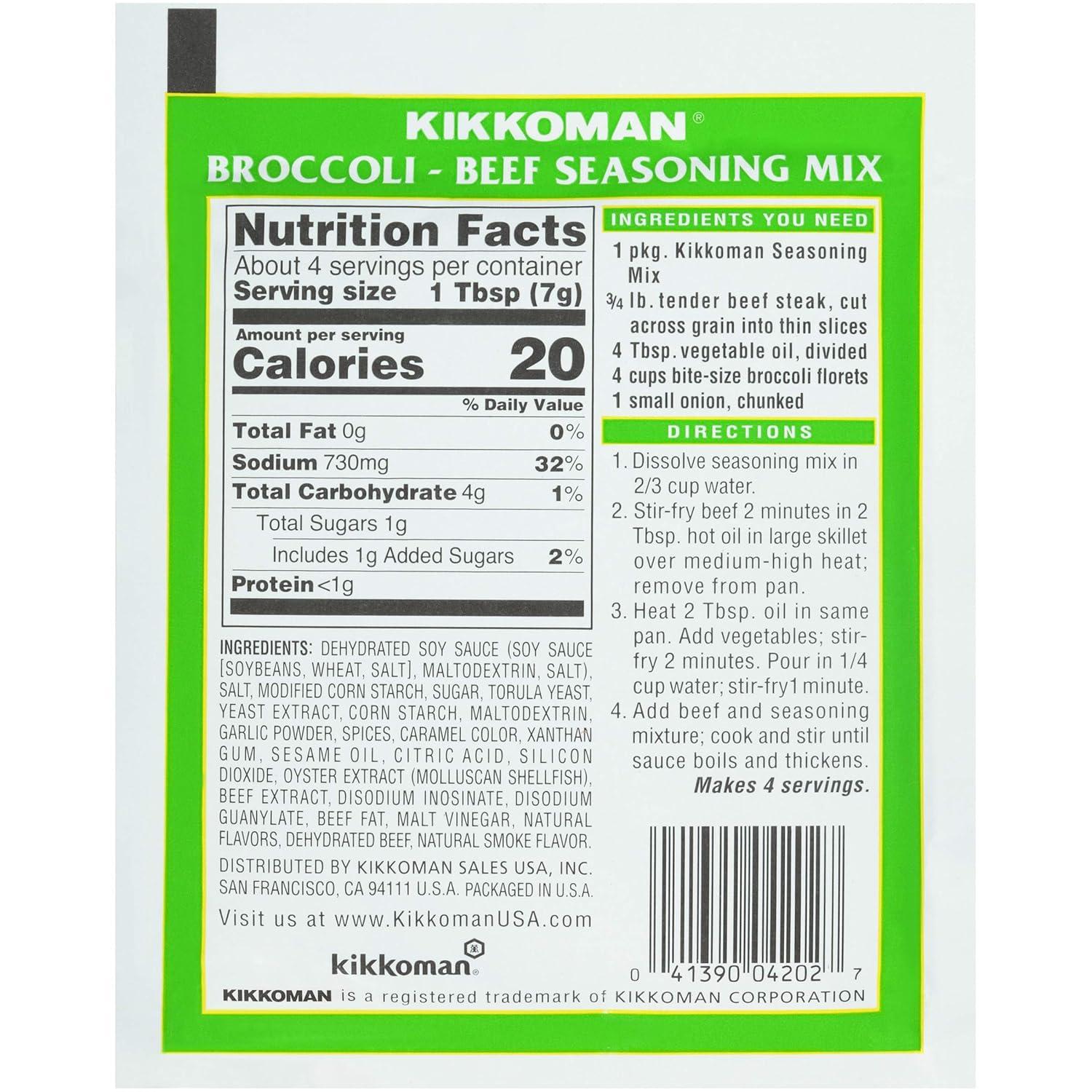 image:imageKikkoman Meat Marinade Seasoning Mix 1 oz Packet 12 PackBroccoli