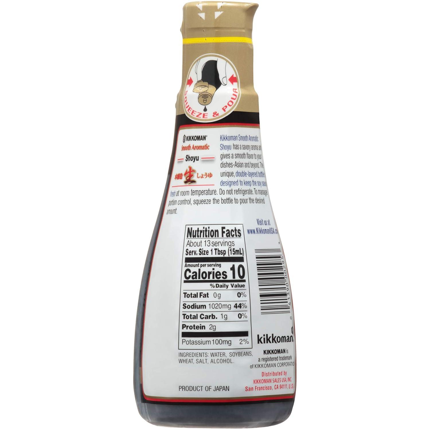 image:imageKikkoman Japanese Style Delicious Soy Sauce Aromatic Smooth Organic Full Flavored No Fat AllPurpose Seasoning No Added Preservatives amp BPA 68 Fl Oz Pack of 668 Fl Oz Pack of 6