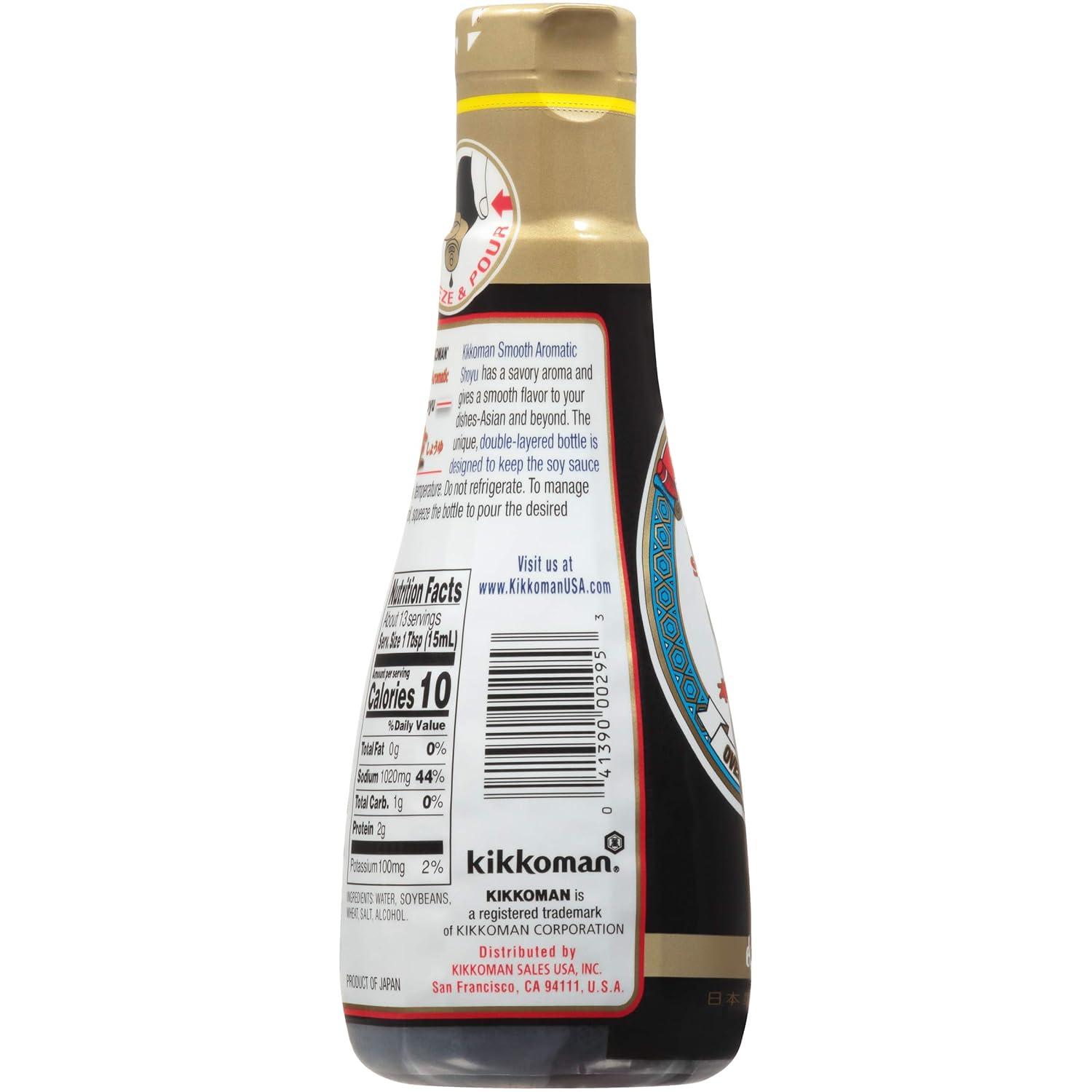image:imageKikkoman Japanese Style Delicious Soy Sauce Aromatic Smooth Organic Full Flavored No Fat AllPurpose Seasoning No Added Preservatives amp BPA 68 Fl Oz Pack of 668 Fl Oz Pack of 6