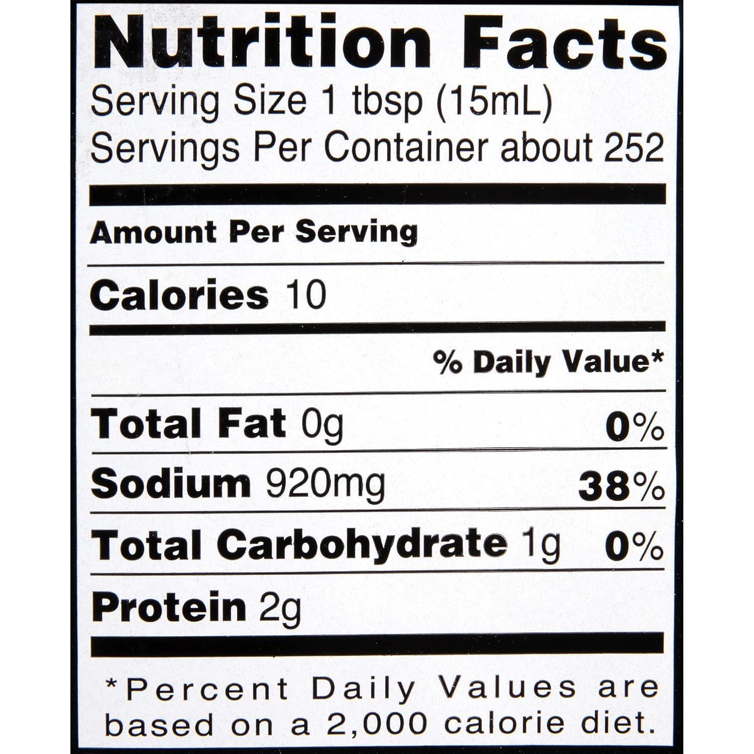 image:imageKikkoman Traditionally Brewed Soy Sauce All Purpose Seasoning 1 Gallon Pack of 1128 Fl Oz Pack of 1