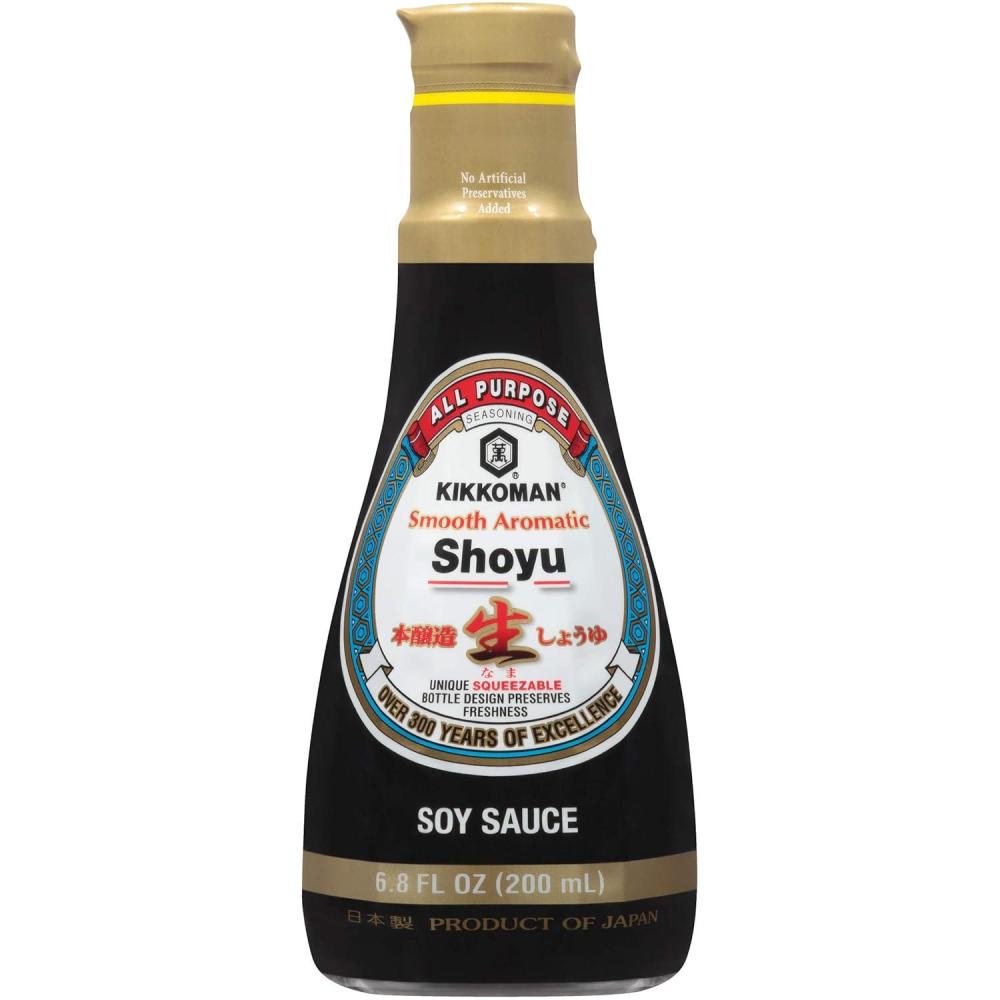image:imageKikkoman Japanese Style Delicious Soy Sauce Aromatic Smooth Organic Full Flavored No Fat AllPurpose Seasoning No Added Preservatives amp BPA 68 Fl Oz Pack of 668 Fl Oz Pack of 6