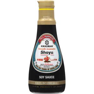 Kikkoman – Japanese Style Delicious Soy Sauce Aromatic Smooth – Organic Full Flavored, No Fat – All-Purpose Seasoning, No Added Preservatives & BPA – 6.8 Fl Oz (Pack of 6)(6.8 Fl Oz (Pack of 6))