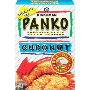 Kikkoman Japanese Style Coconut Panko Bread Crumbs, 8 Ounces (Pack Of 6)(Coconut)